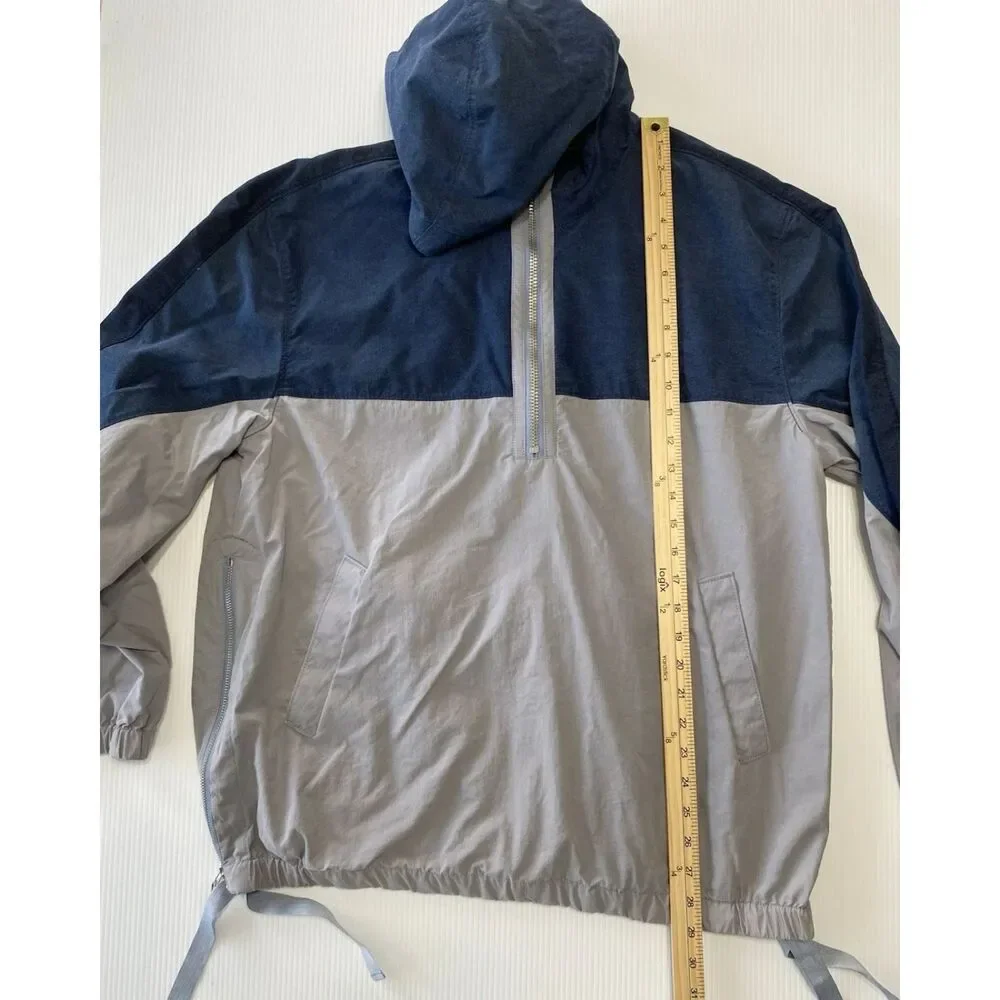 Levi’s Made & Crafted Men's Size M Hooded Popover Pockets Windbreaker Jacket